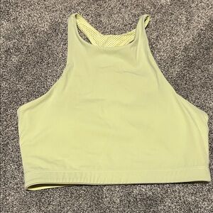 Cotopaxi High Neck Lime Green Sports Bra